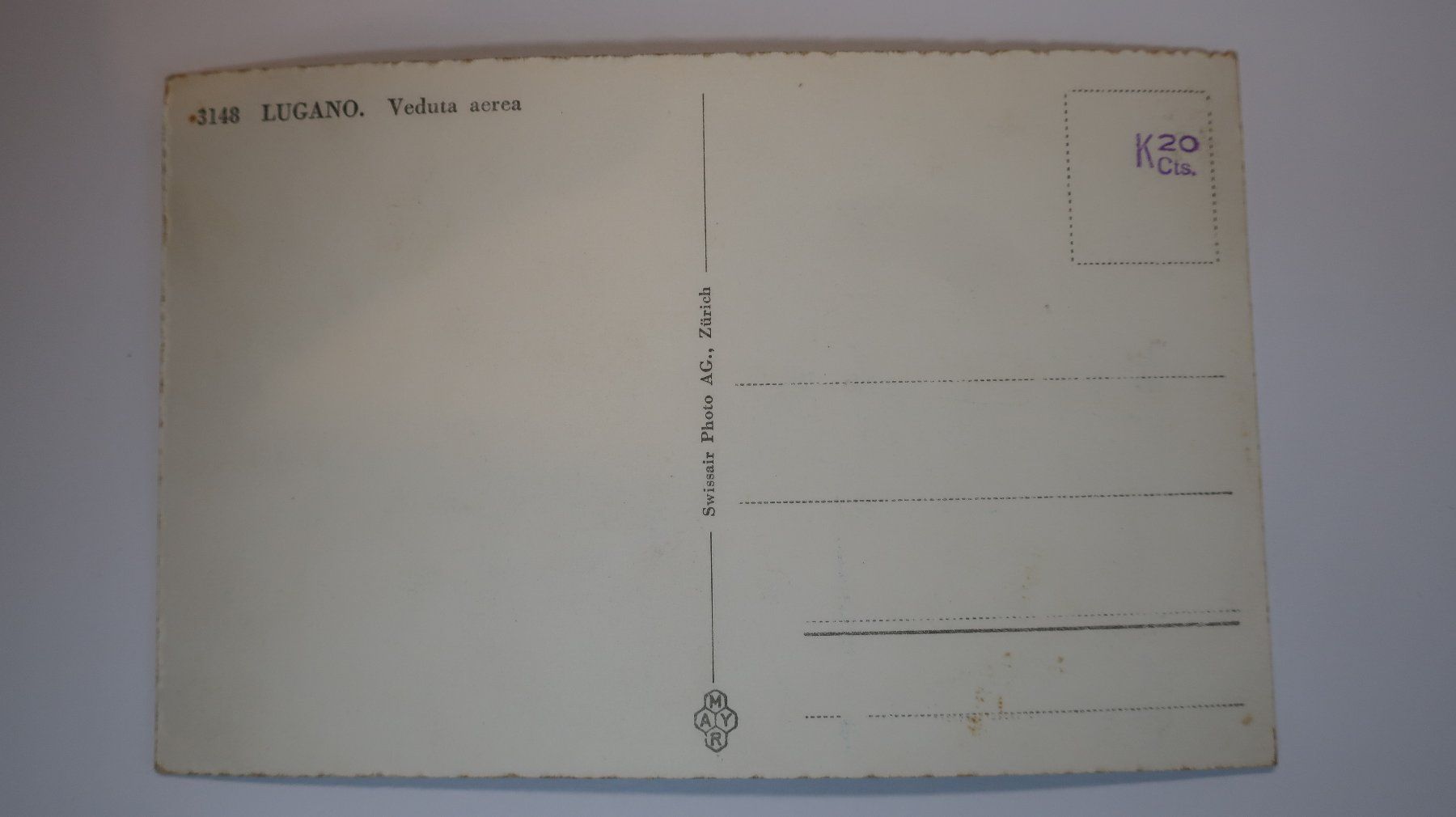 Cartoline postali: Lugano Veduta area – Usato da Cormoret venduto da Pascalll2001 2