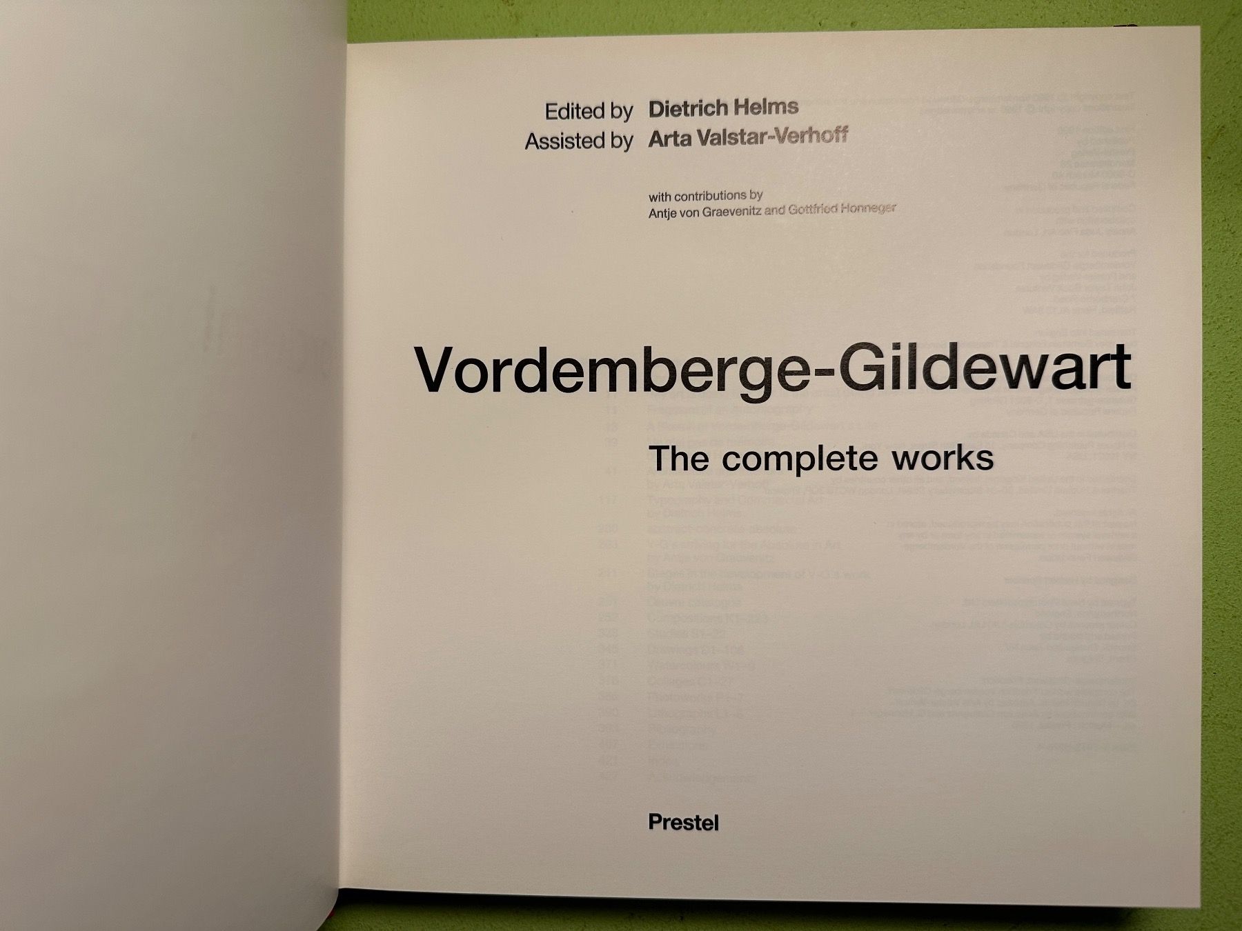 Libri: Vordemberge-Gildenwart: The complete works – Usato da Zürich venduto da allp 2