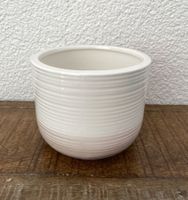 Übertopf (11cm) beige & weiss