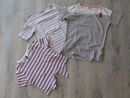3 Damen Shirts Gr. 36/S gestreift Sommer maritim