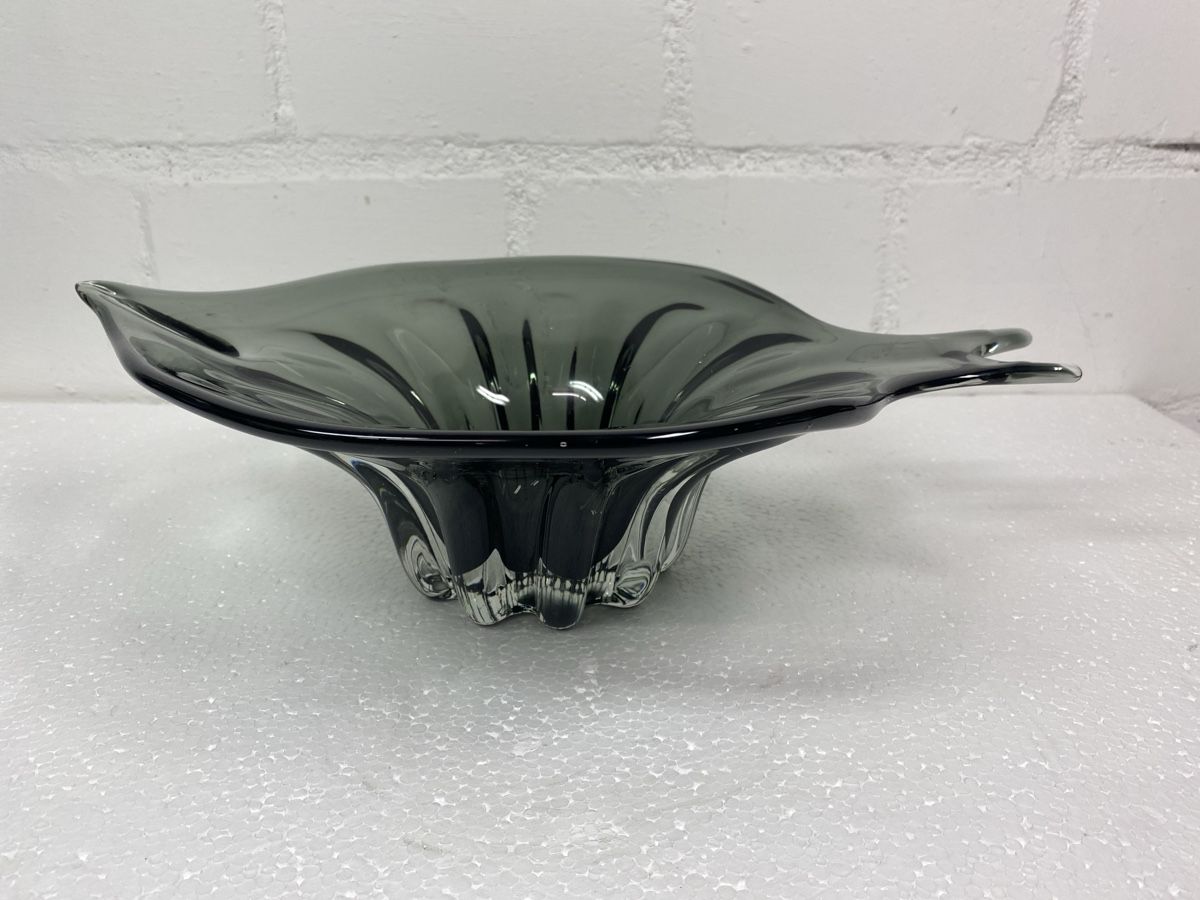 Murano Verres: Glas Schale grau modern Design Deko – D'occasion à sursee par trilli-tralli