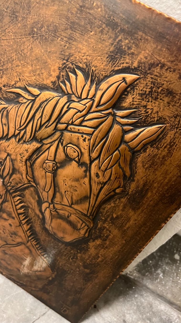 Foto & Immagini: • Kupferbild Pferde • – Usato da Basel venduto da mendoza13 1