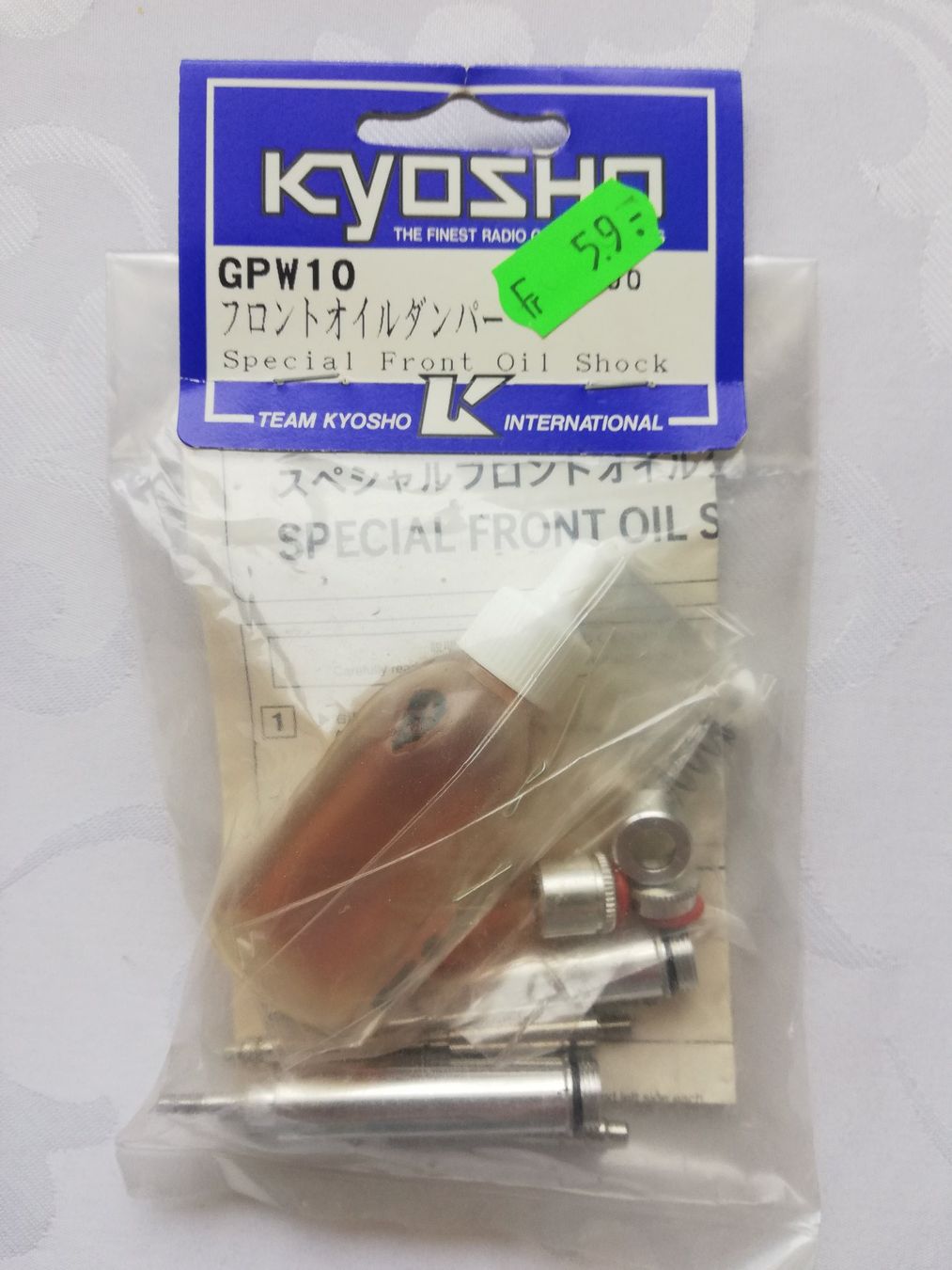 Kyosho RC Modellbau: Kyosho GPW10 Front Oeldämpfer, Special Front Oil Shock – Neu und originalverpackt aus Flüh von AMS-Modellbau