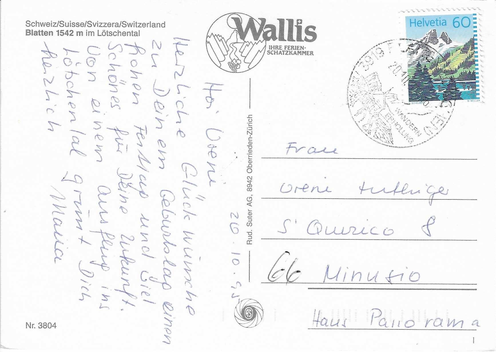 Cartoline postali: Blatten im Lötschental VS – Usato da Rothrist venduto da Stranglehold 1