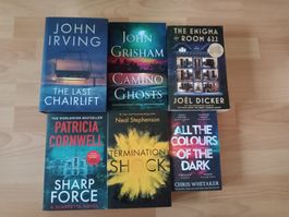 6x english books crime thriller literature fiction