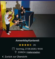 AnnenMayKantereit Konzerttickets Zürich 27.09.26