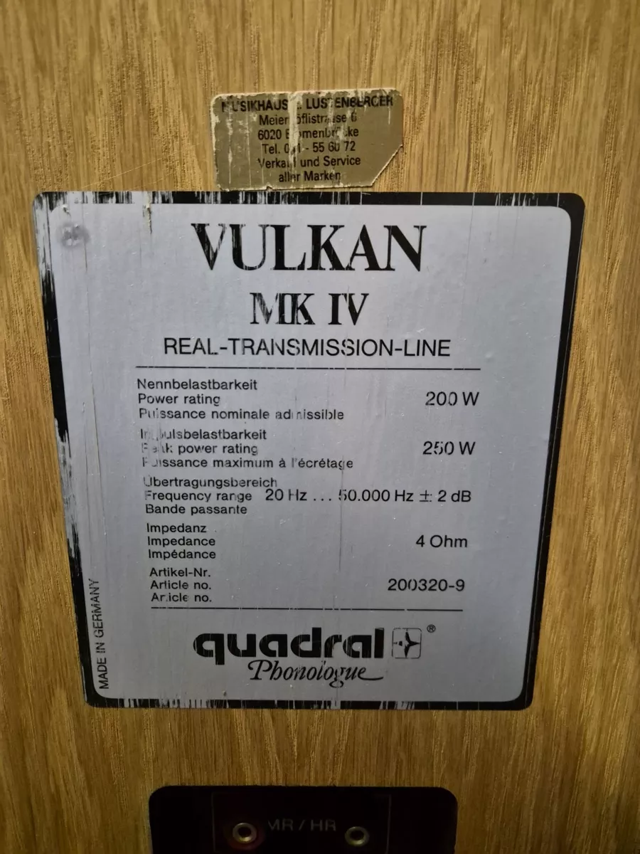Quadral Casse acustiche: Boxen Quadral / Vulkan MK 4 – Usato da Emmenbrücke venduto da Doriano19 3