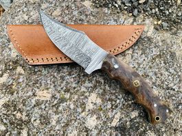 Damast Messer feststehend 22cm hürlimann No. 45 NEU