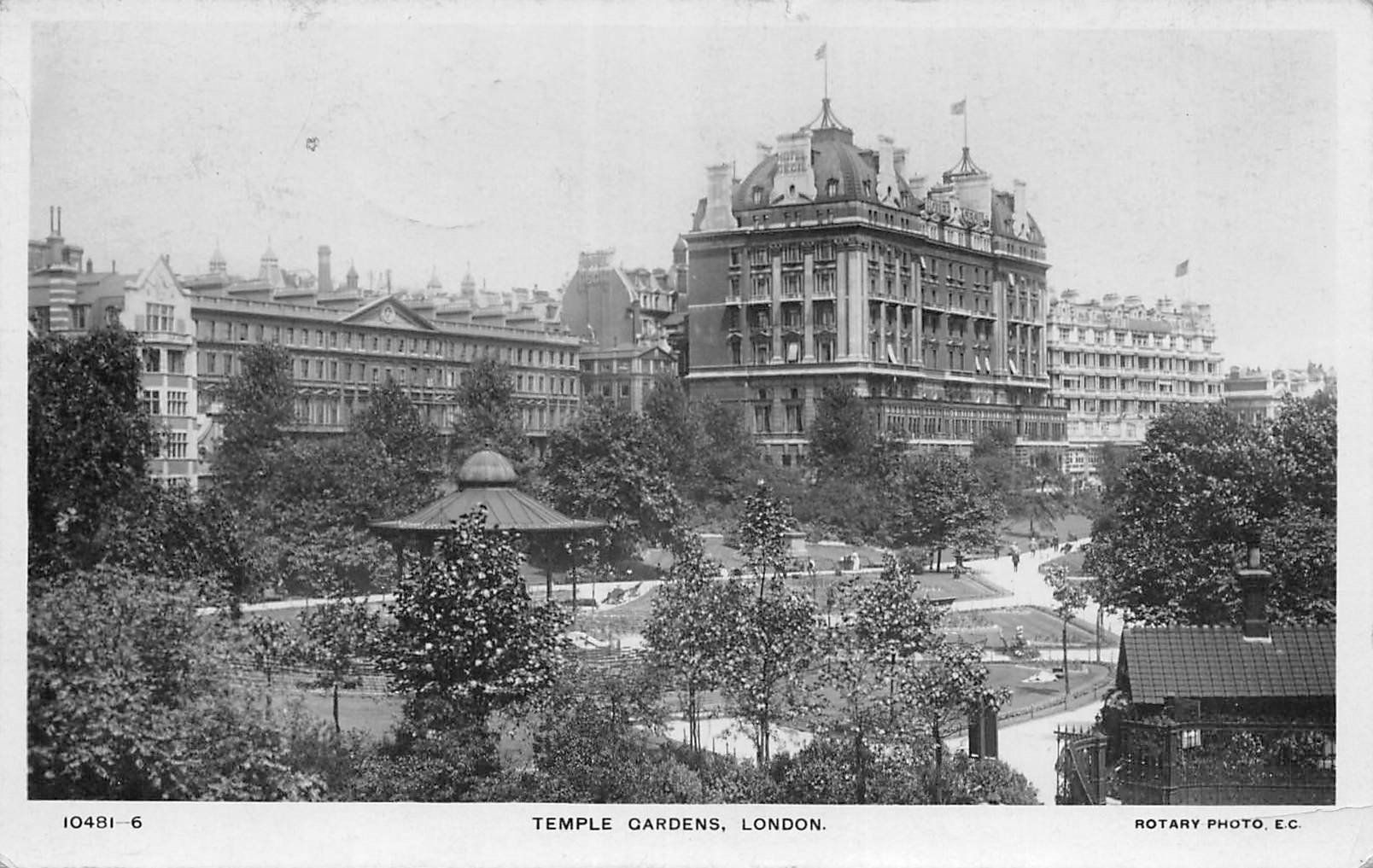 Cartoline postali: London, Temple Gardens – Usato da Ottikon b.Kemptth. venduto da Neptun1974