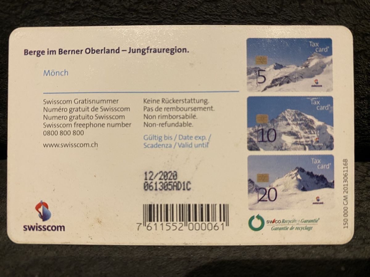 Telefon- & Taxkarten: Taxcard – Gebraucht aus Lausanne von babacard10 1