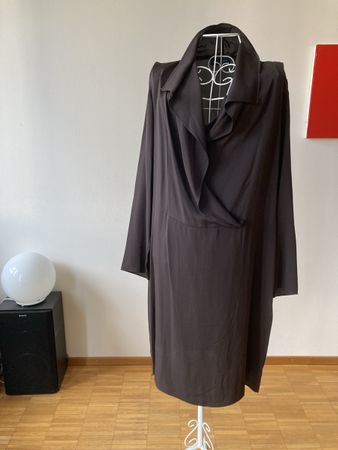 Seidenkleid Piazza Sempione Braun Gr 38