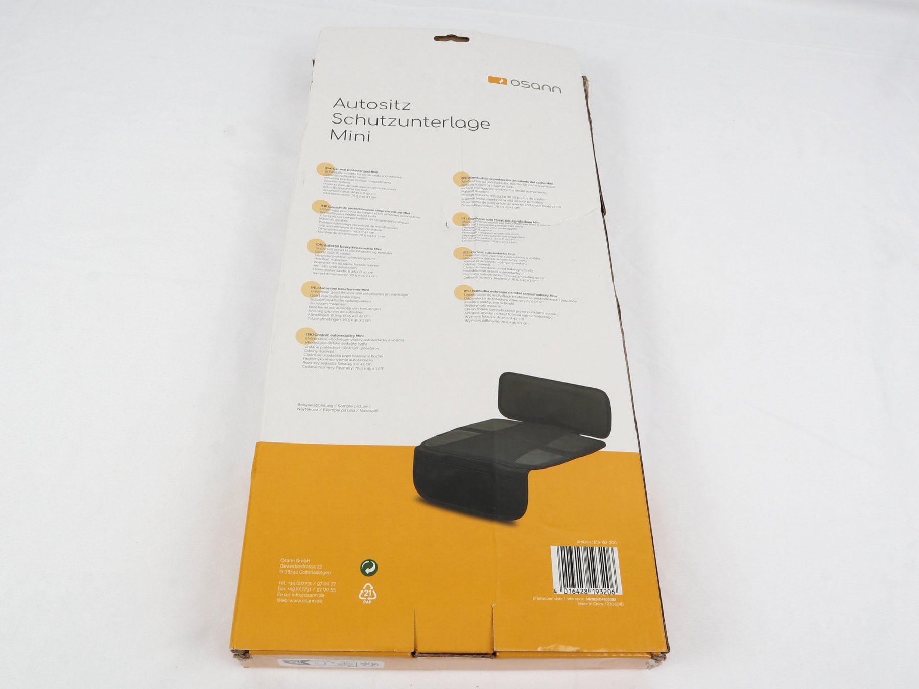 Accessori per altri veicoli: OSANN Autositz Schutzunterlage Mini – Nuovo (secondo la descrizione) da Steinen venduto da Restwert_Steinen 1