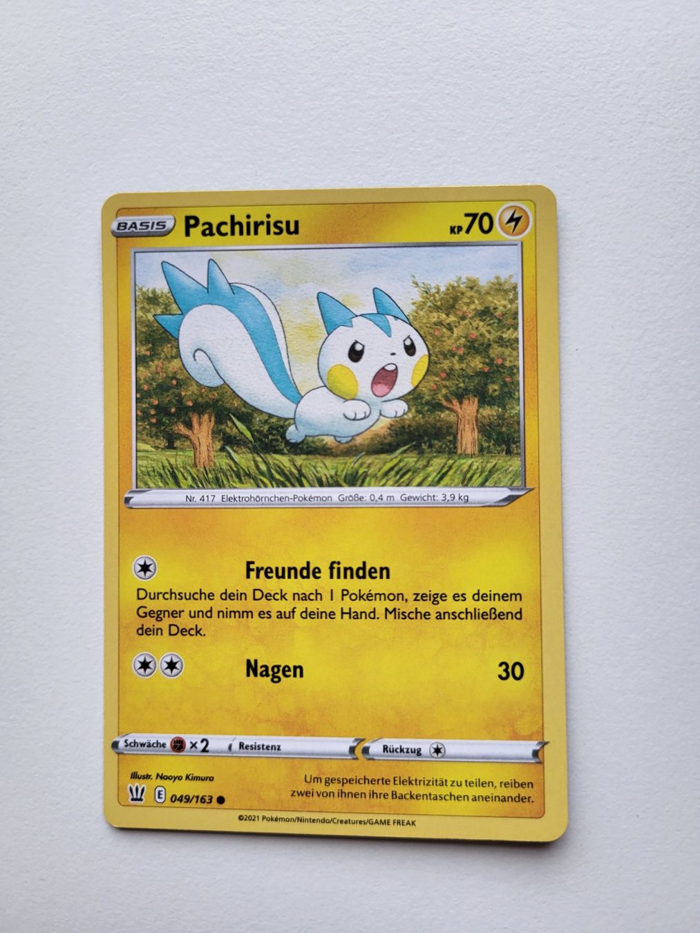 Pokémon Carte collezionabili: Pachirisu (Battle Styles 049/163) – Usato da Erlenbach ZH venduto da ram_mjn5