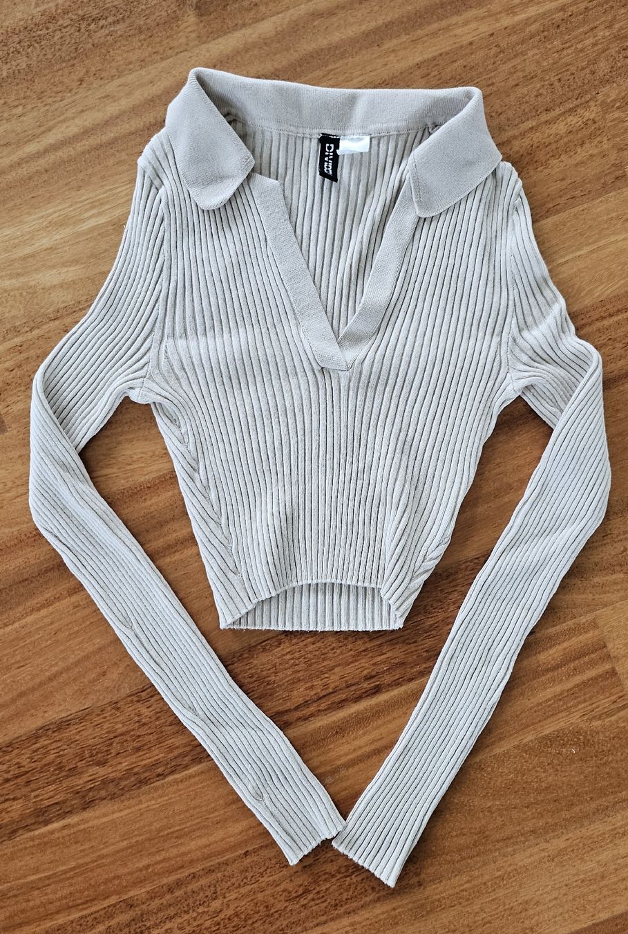 H&M Camicette, T-shirt & Top: H&M Divided Oberteil, XXS, Beige, Gerippt – Usato da Altendorf venduto da Goldi1