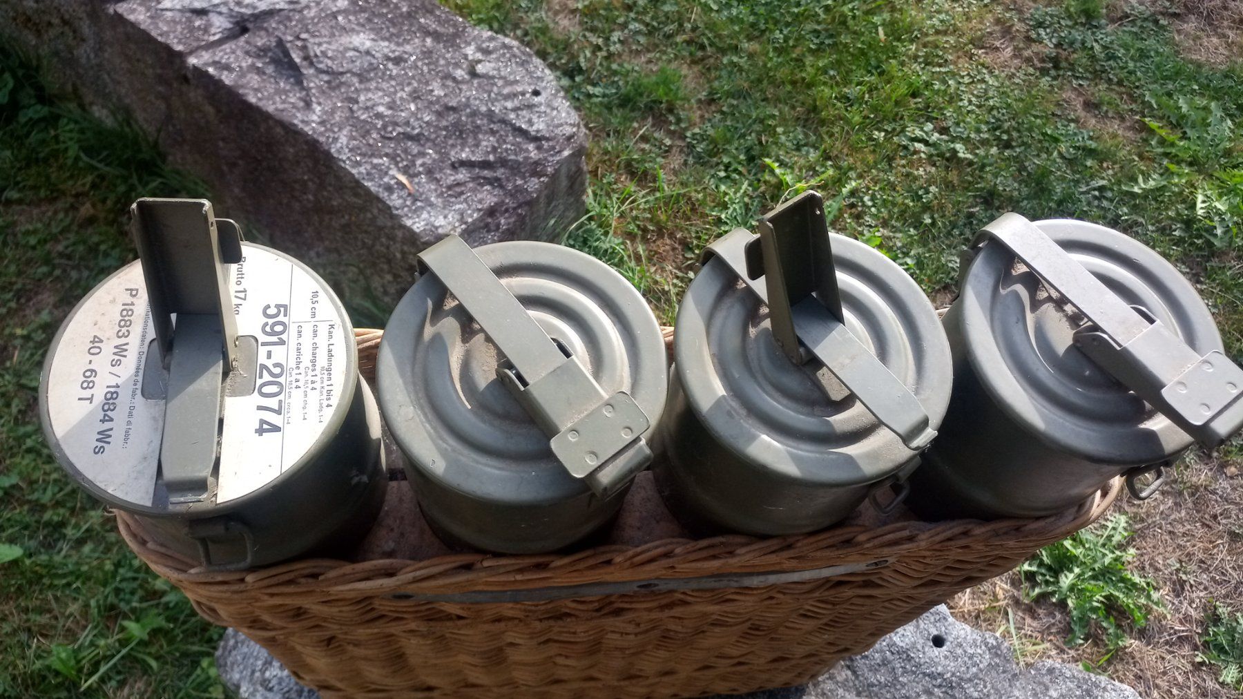 Accessori per altri veicoli: Schweizer Armee Kanister Set mit Korb – Usato da Zürich venduto da Kabrio 1