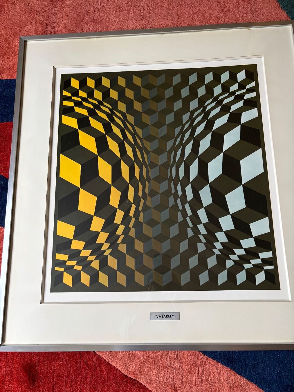 Poster & Bilder: Victor Vasarely Opt Art gerahmt – Gebraucht aus Wangen b. Olten von oldies6 1