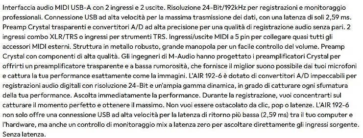 Attrezzatura per studi di registrazione: Scheda Audio M-AUDIO 192/4 – Usato da Figino venduto da Delfra55 3