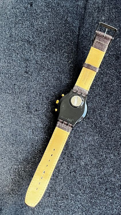 Swatch Orologi: Swatch  Uhr Chronograph  Lederband – Usato da Grenchen venduto da chththl 3