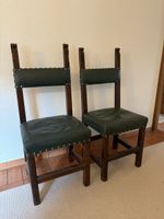 Vintage Dark Wood Chairs