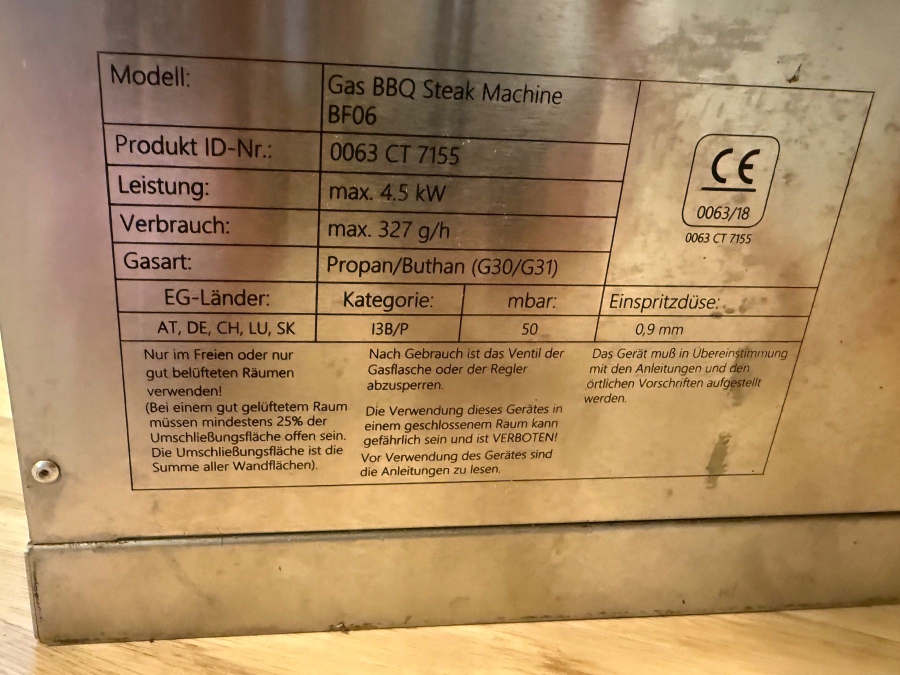 Griglie: BBQ Dragon Oberhitzegrill Searer 800 – Usato da Zürich venduto da Roppliger 5