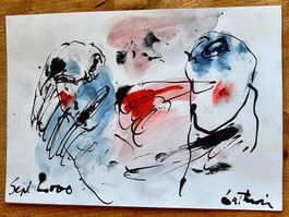 LUC LATHION - Dessin original signé, 2000
