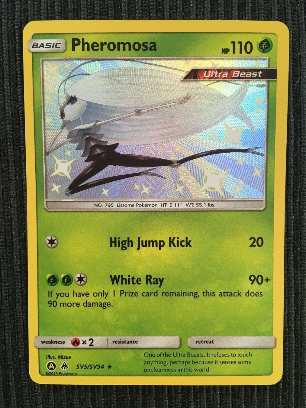 Pokémon Carte collezionabili: Pokemon Pheromosa Shiny Hidden Fates – Nuovo (secondo la descrizione) da Wabern venduto da Collectfun