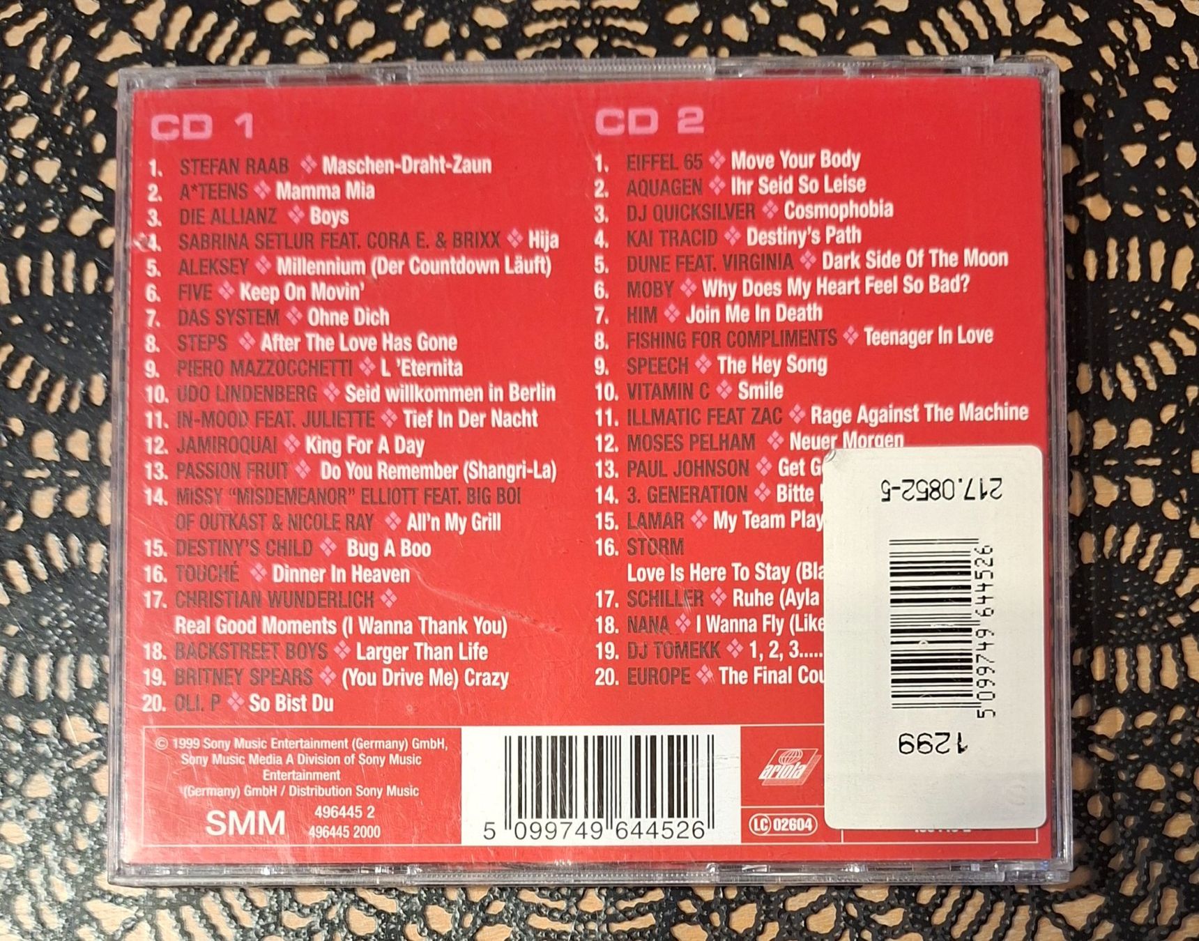 CD: Just The Best Vol. 4-99, 2CD Hit Compilation Sampler 1999 – Usato da Schönenberg TG venduto da breiti12 1