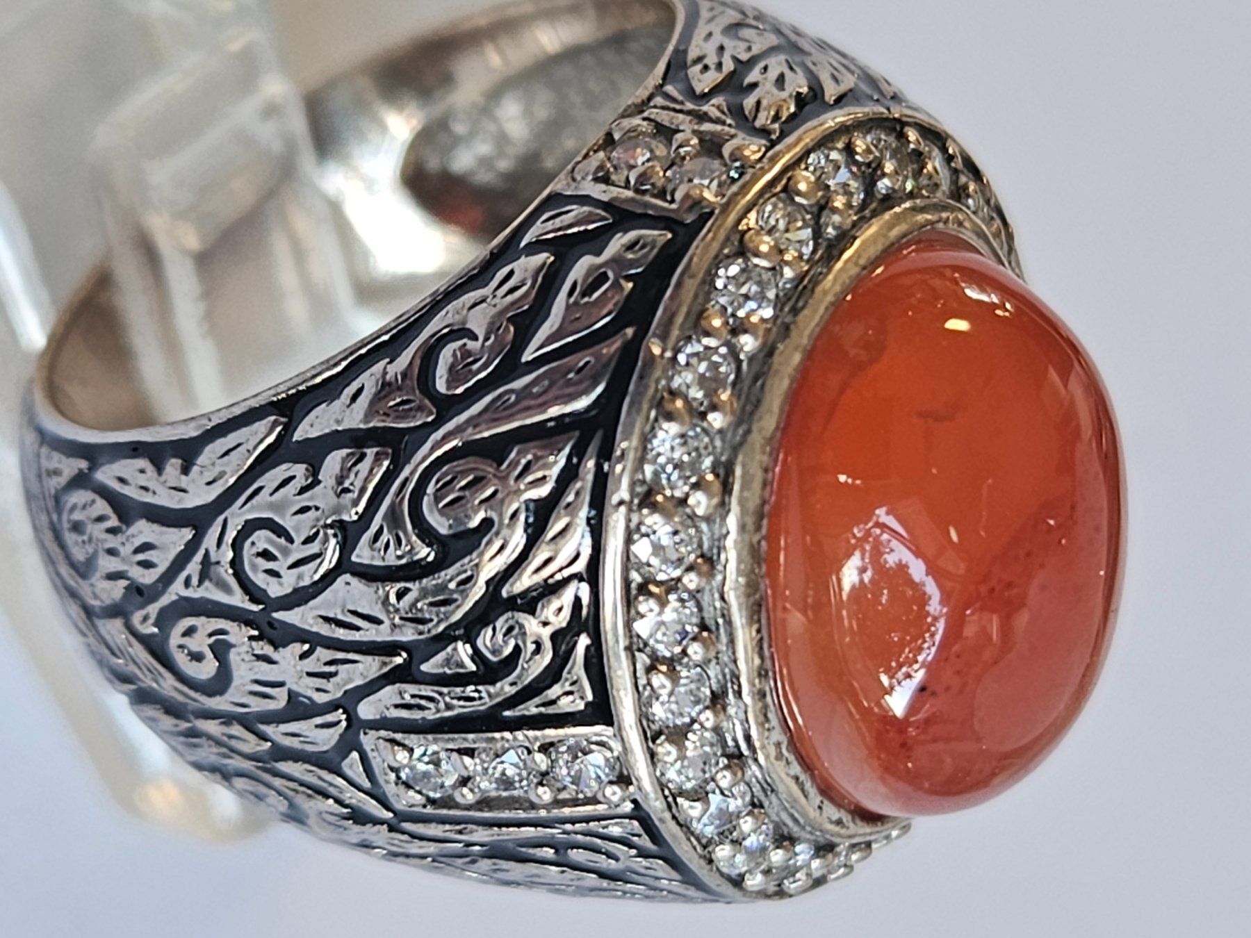 Ringe: Ring mit Carneol Cabochon – Neu (gemäss Beschreibung) aus Zürich von ben_mn5h 9