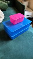 Lego Aufbewahrungsboxen Set blau und pink 3 Stück