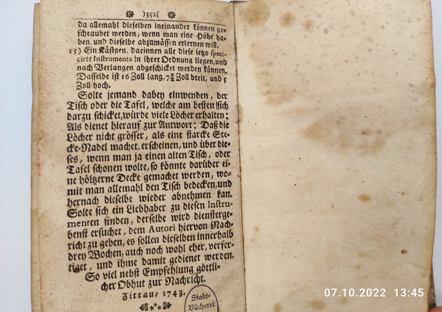 Bücher: MATHEMATIK - MESSKUNST - 1743 – Gebraucht aus Goldach von Gaip 5