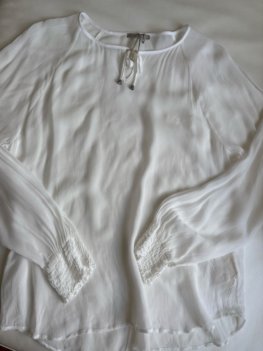 Nile Blusen:  Bluse Nile weiss Viskose Gr.M – Neu (gemäss Beschreibung) aus langenthal von rundholz7 5