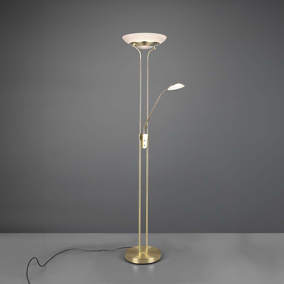 Lampen: LED Stehleuchte, Messing, 180 cm Höhe – Neu (gemäss Beschreibung) aus Kreuzlingen von Smart-Light