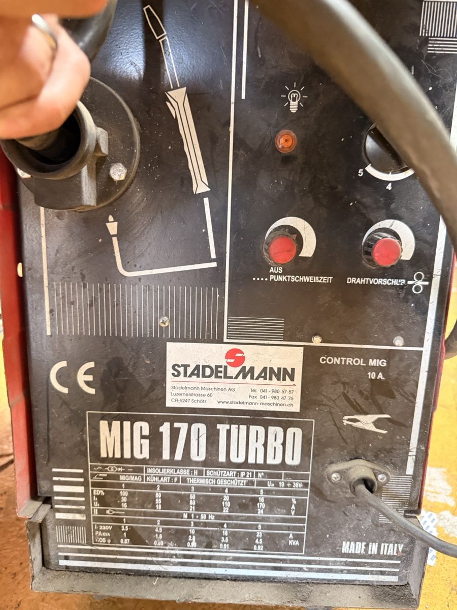 Saldatori: STADELMANN MIG 170 TURBO Schweissgerät – Usato da Hochdorf venduto da Ra9Am