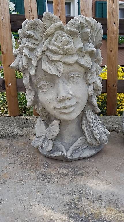 Statuette: Kopf aus Beton Gartenfiguren – Usato da Mauensee venduto da Priska7896