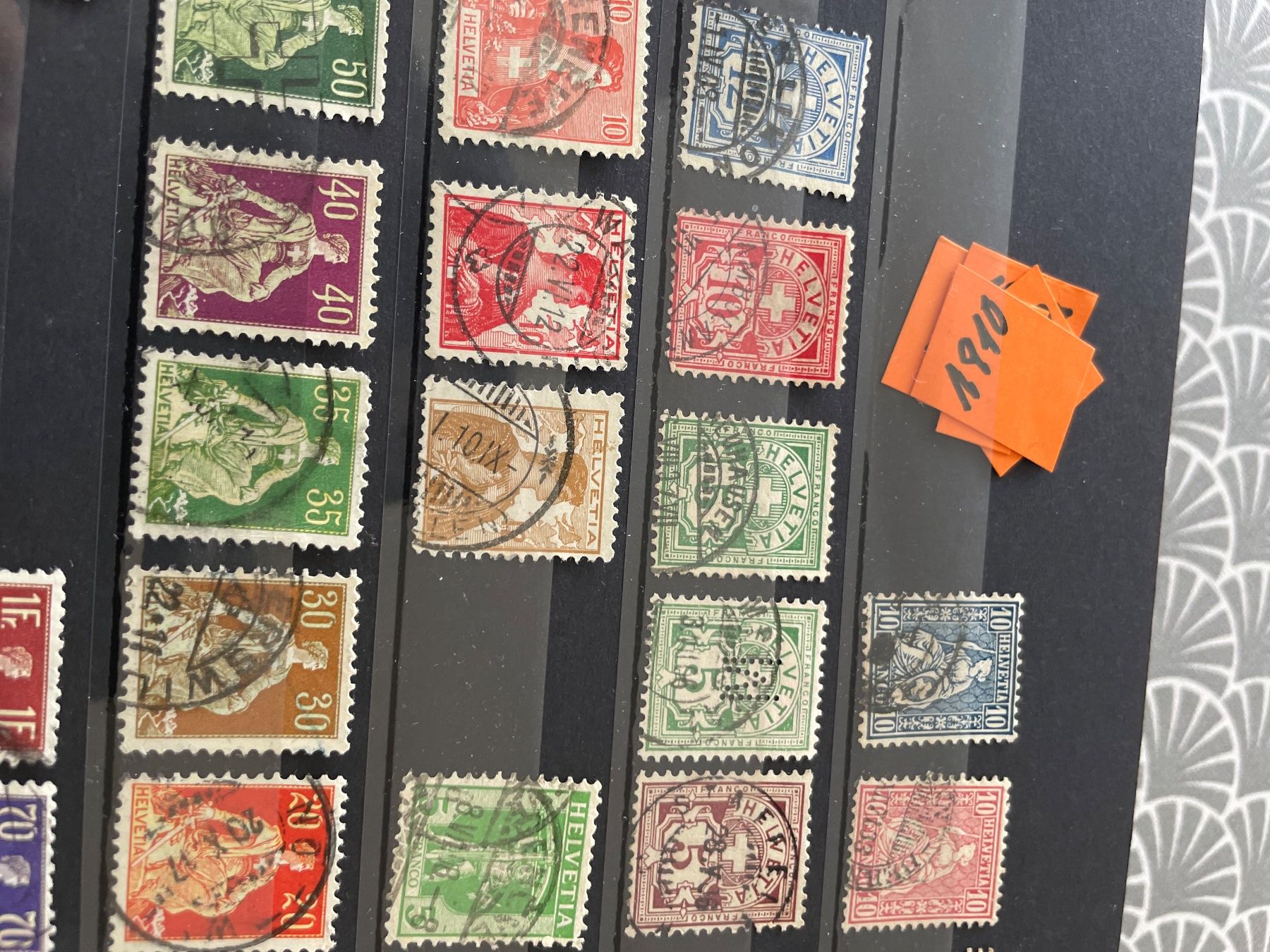 Tutti i francobolli: Lindner Alben mit Briefmarken, 3 Stk., mit Schweizermarken – Usato da Steinhausen venduto da Piaweber1943. 7