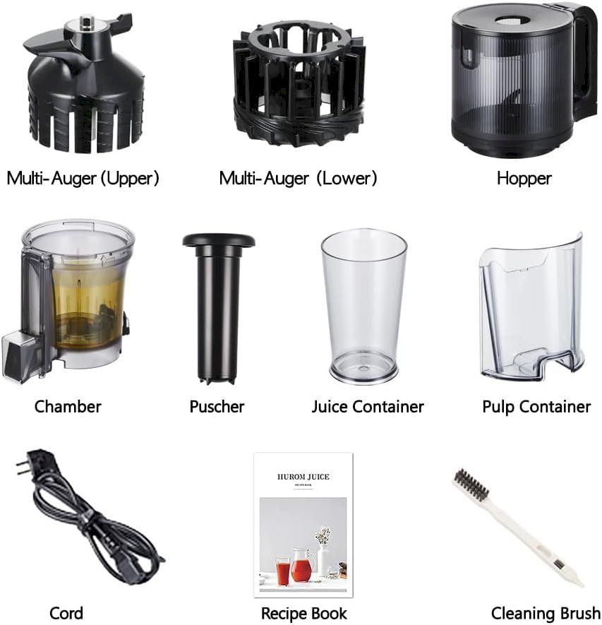 Elettrodomestici da cucina: Hurom H400 Slow Juicer titangrau – Nuovo e nell'imballaggio originale da Bottighofen venduto da zaap 7