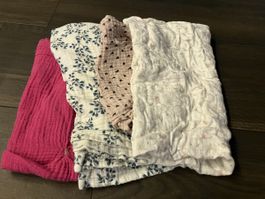 Musselin Tücher 4er Set Baby Swaddle neuwertig