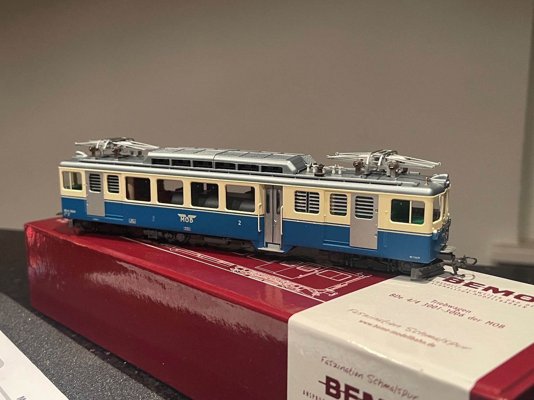 BEMO 1281 304 H0m: MOB BDe 4/4 3004 (Neu und originalverpackt) in
