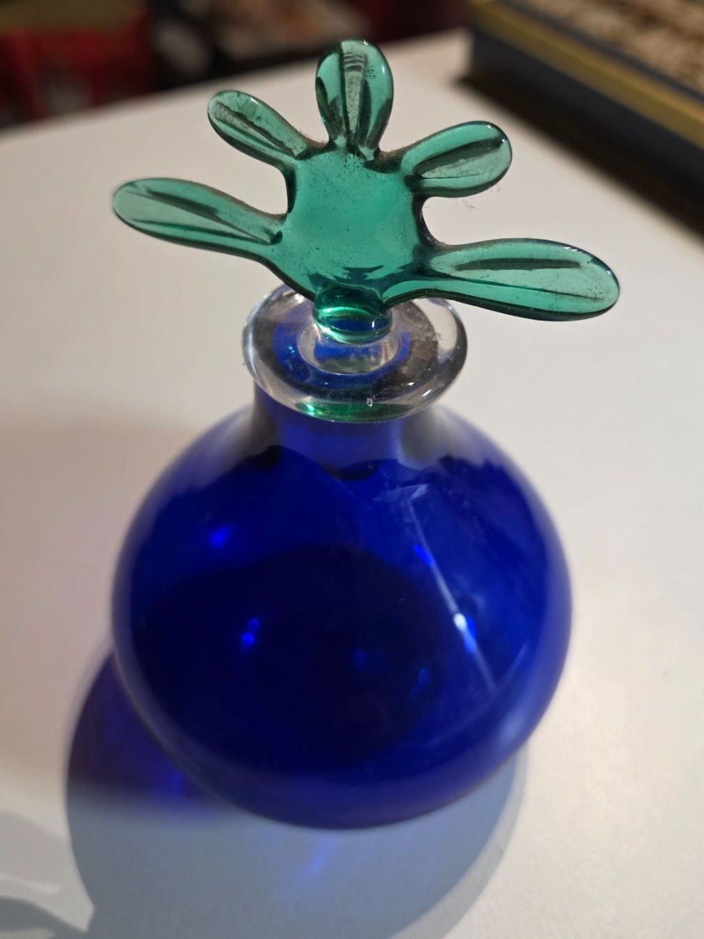 Murano Flaconi: Glas Flacon mit Stöpsel, Venini, Murano, 1989 – Usato da Walterswil BE venduto da Lonitti