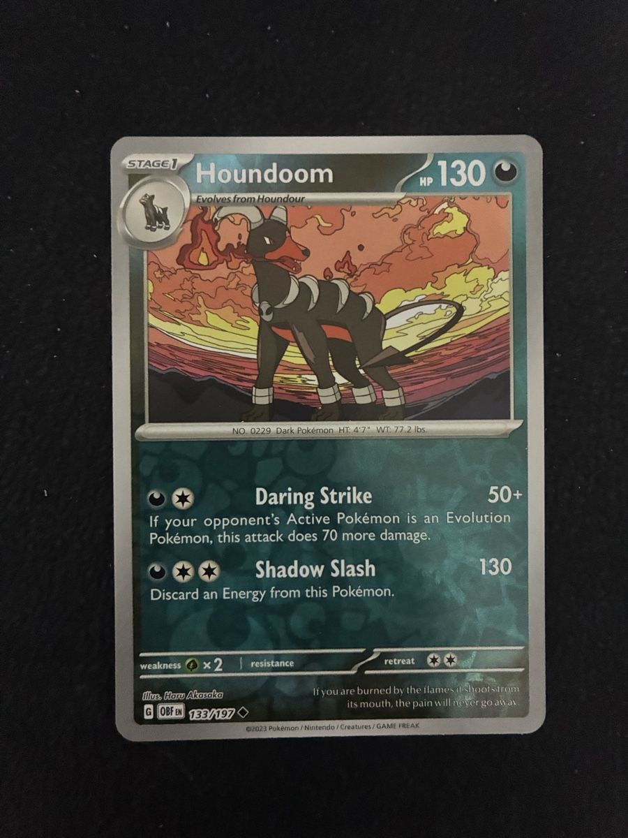 Pokémon Carte collezionabili: OBSIDIAN FLAMES # 133 HOUNDOOM – Nuovo (secondo la descrizione) da Taverne venduto da nad02026