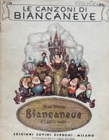 Musiknoten, Schneewittchen + 7 Zwerge, Walt Disney, 1938 !!!