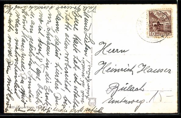 Cartoline postali: AK Oberbussnang /Thurg., Teilansicht – Usato da Berlin venduto da bartko-reher 1