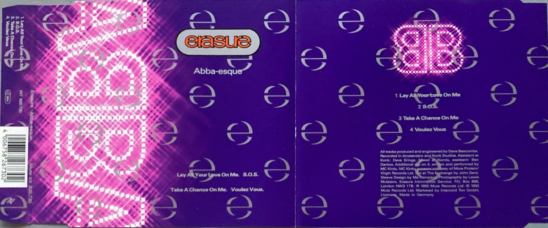 CDs: ERASURE - ABBA-ESQUE – Gebraucht aus Poliez-Pittet von Newtown-Records