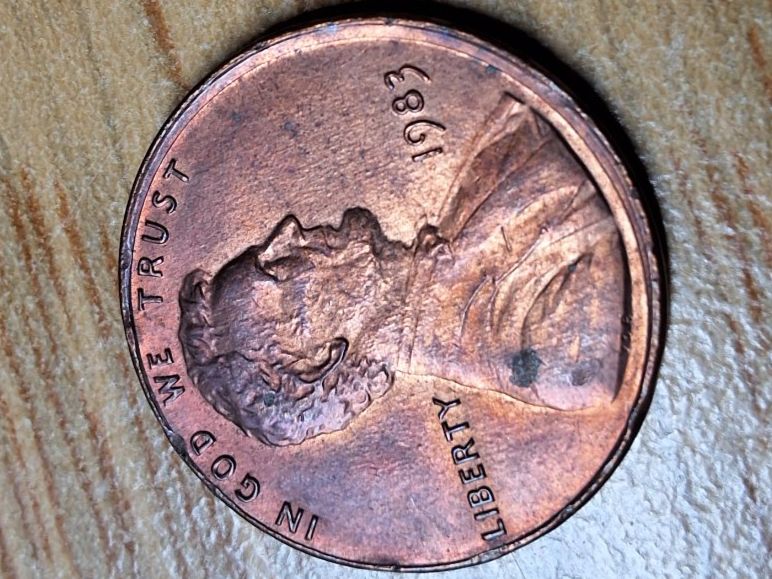 Tutti le monete: USA - 1 Cent 1983 - Abart, dezentriert! – Usato da Münchenstein venduto da purbach1 7