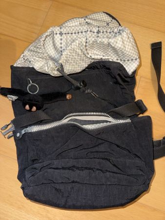 Sac en bandoulière Kipling noir, bon état