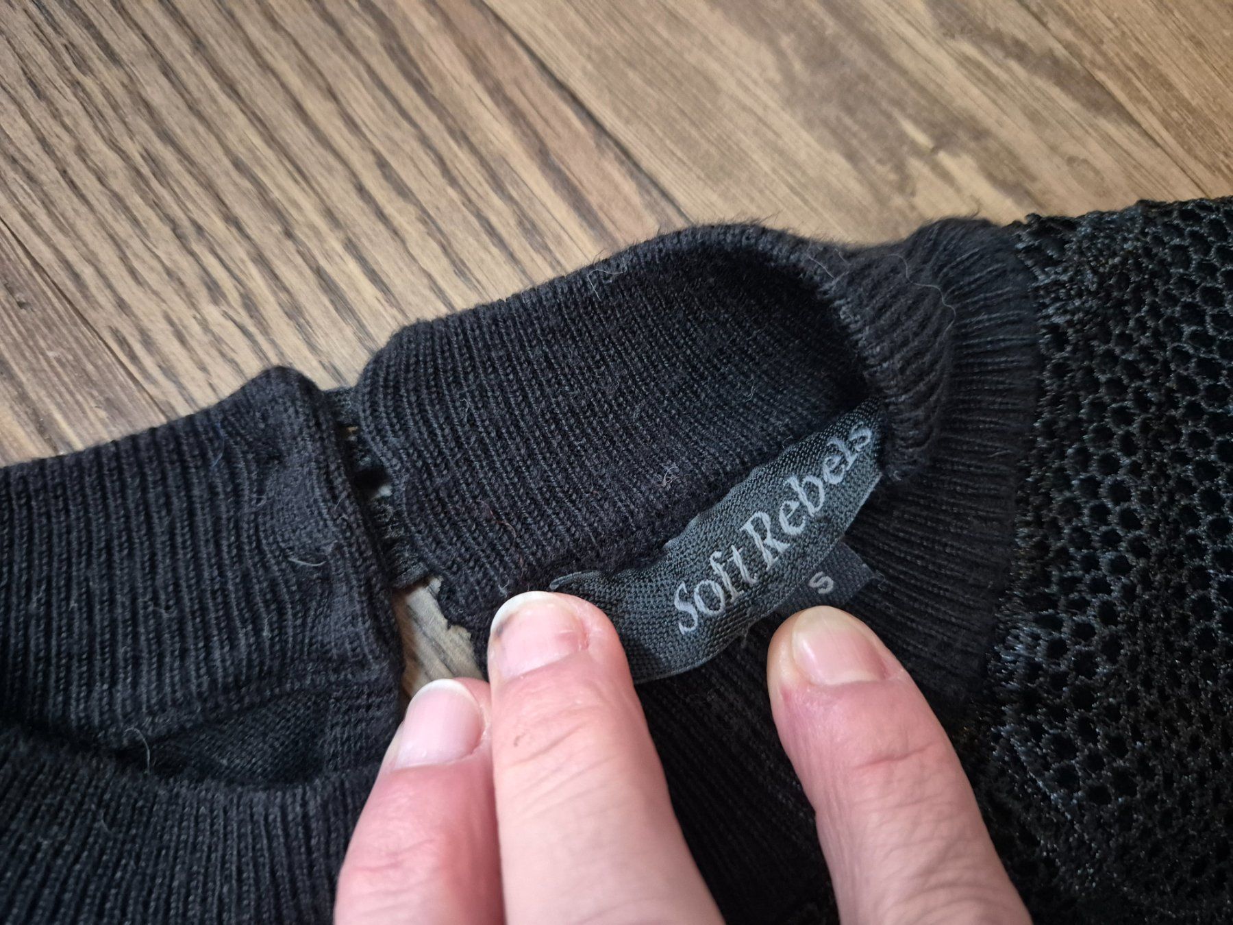 Maglioni & Felpe: Black Soft Rebels pullover lace details size S – Usato da Zürich venduto da monadiederich 2