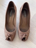 Herbstliche Pumps Leder mit Quasten, Grösse 39🤎