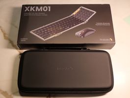 XKM01 Foldable Bluetooth Keyboard and Mouse Combo