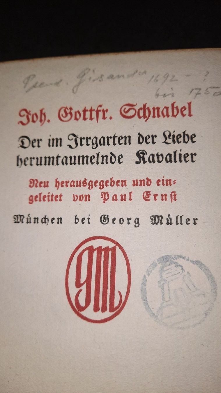 Libri: Der im Irrgarten  der Liebe herumtaumend – Usato da zürich venduto da gabab 2