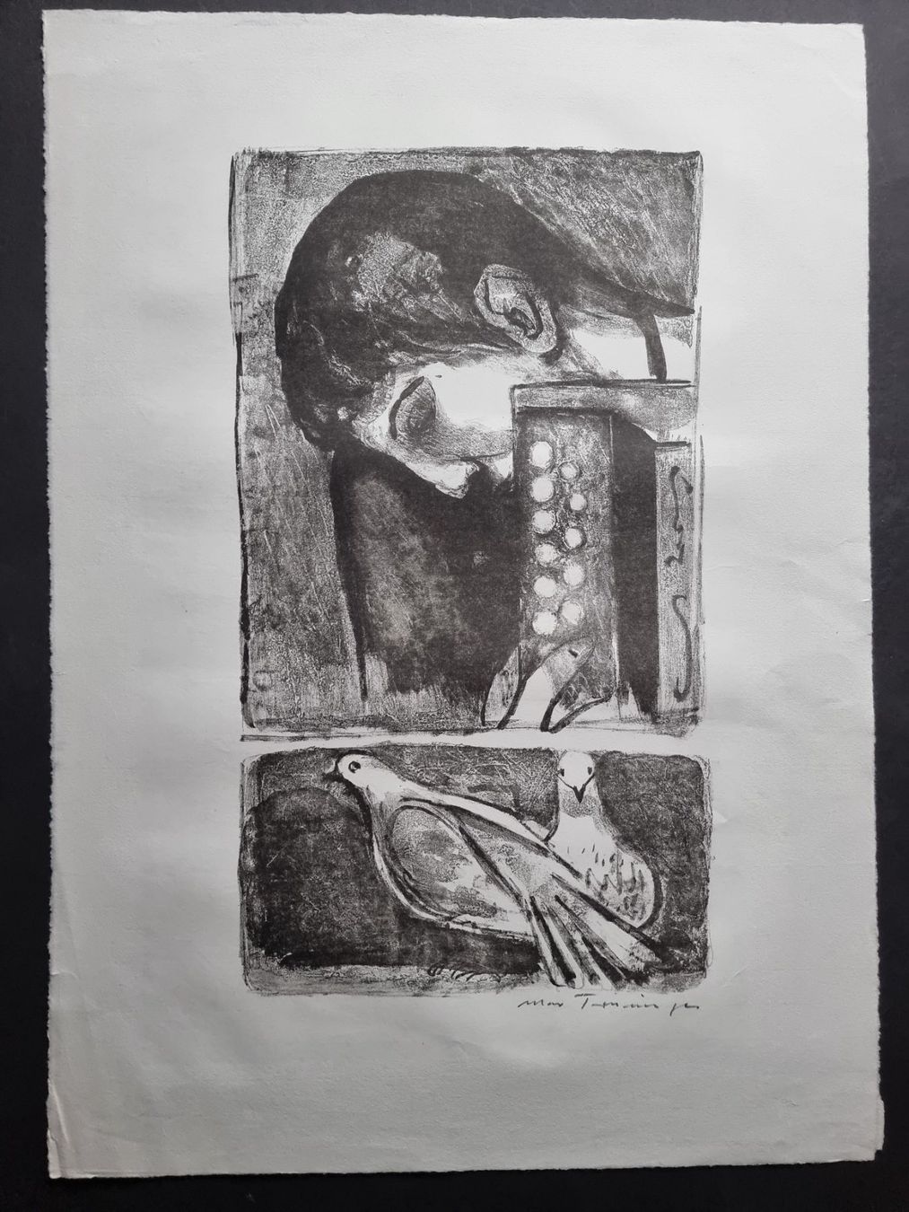 Grafiken & Lithographien: MAX TRUNINGER LITHOGRAPHIE SIGNIERT BLATTGRÖSSE 61X44CM – Gebraucht aus Gersau von grafik-kunst